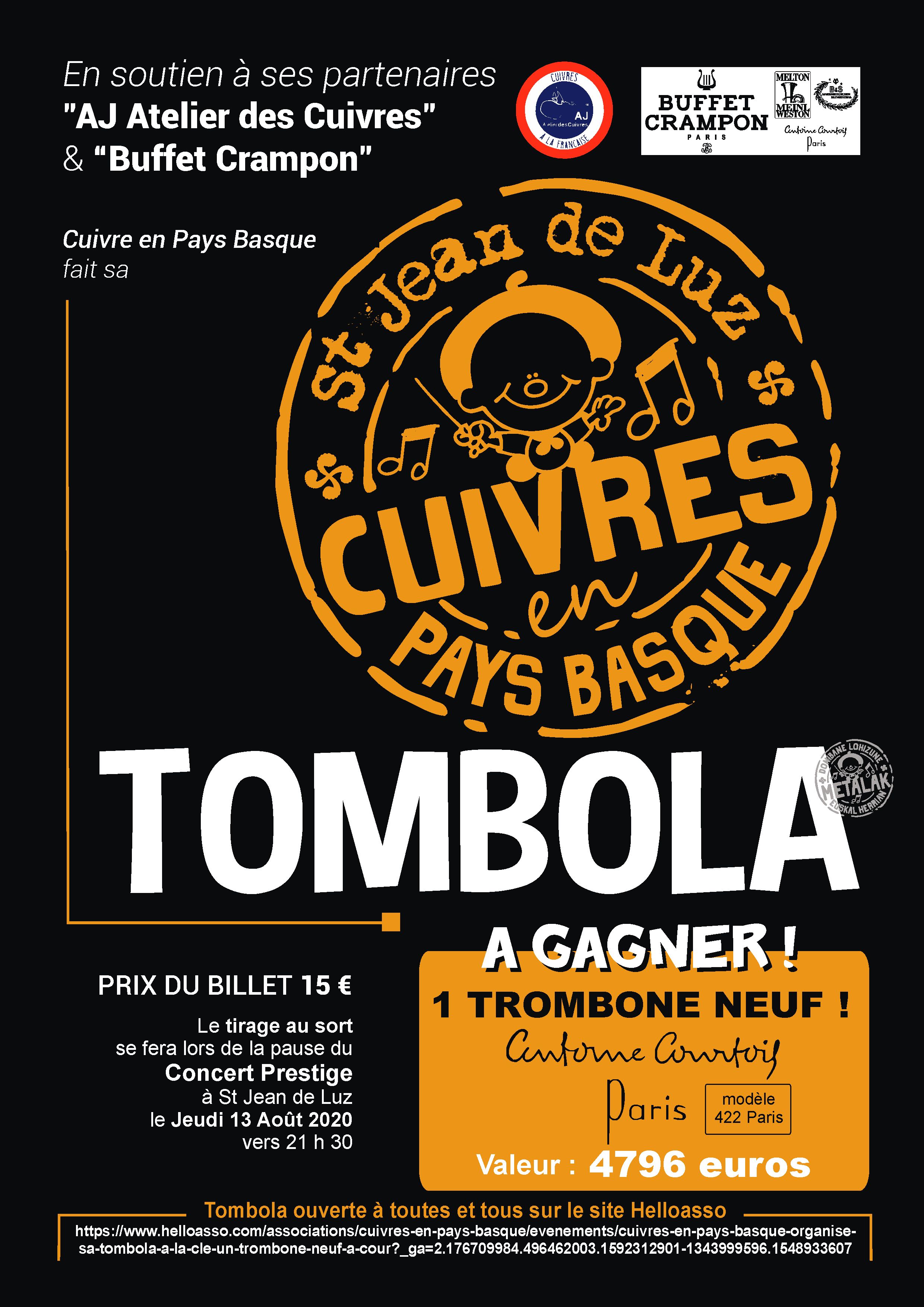 « Cuivres en Pays Basque » fait sa tombola